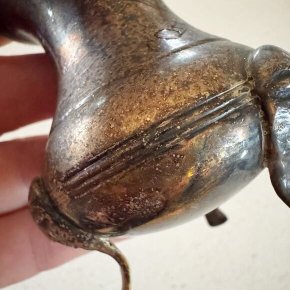 Vintage Silver Plated Three Legged Vase, Candle Handler Or Salt Pepper Bottom - Picture 8 of 10